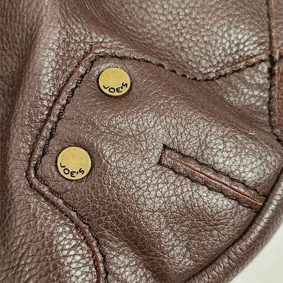 Joe's Womens Retro Brown Soho Leather Shoulder Handbag Great Condition Y2K - Picture 8 of 16